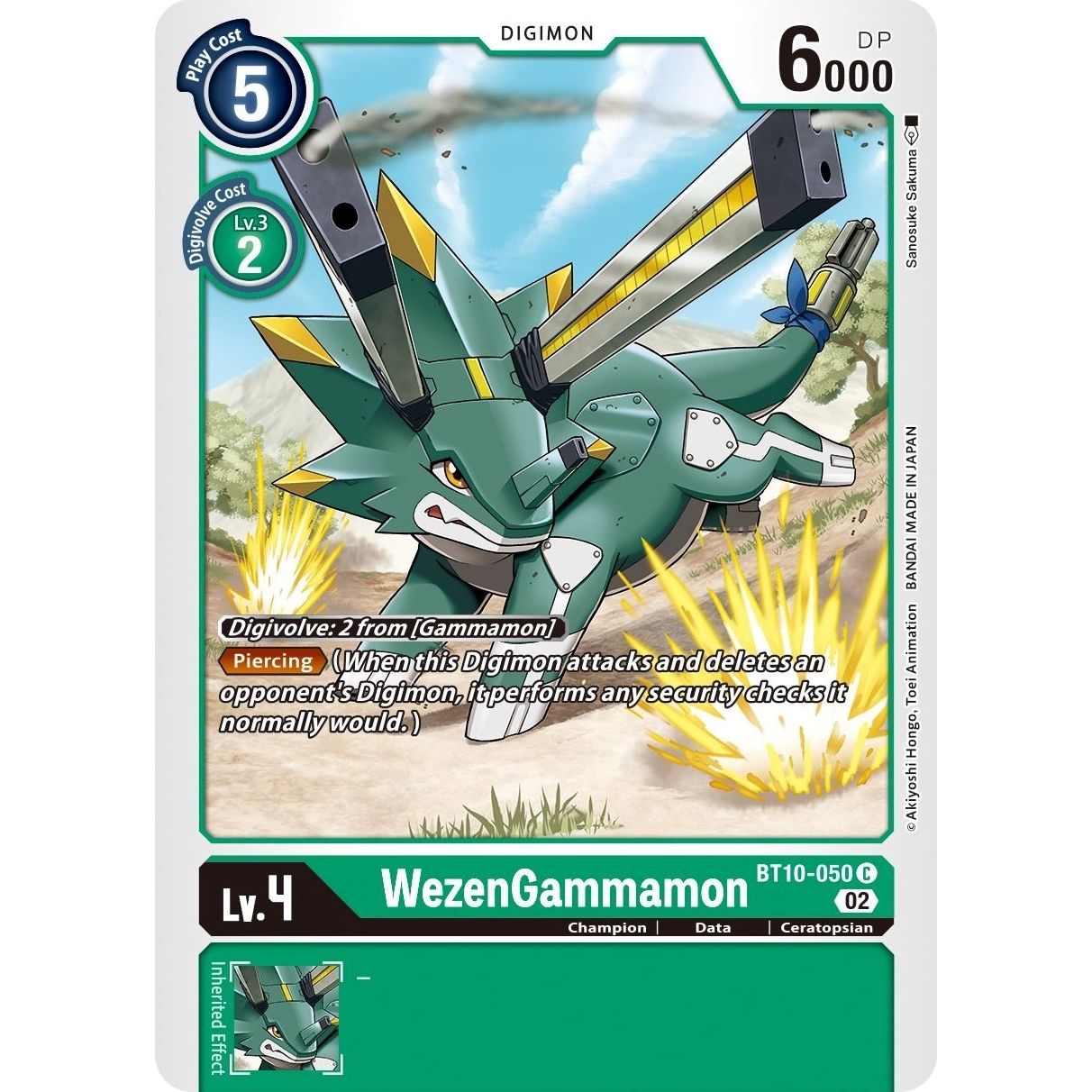 Image for WezenGammamon (BT10-050 C) (BT10) - Digimon Card Game