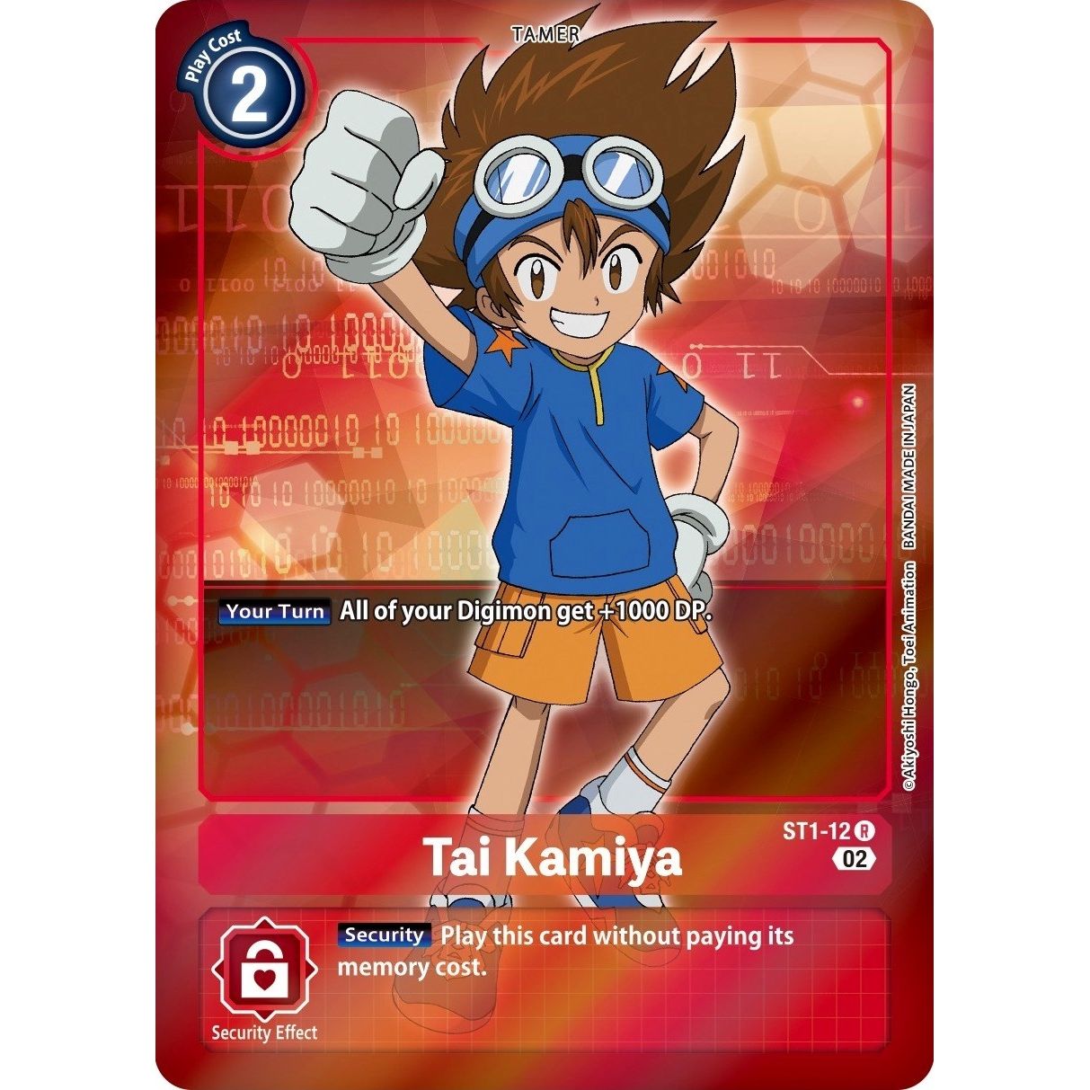 Image for Tai Kamiya (Alternate Art) (ST1-12 R) (ST-12) - Digimon Card Game