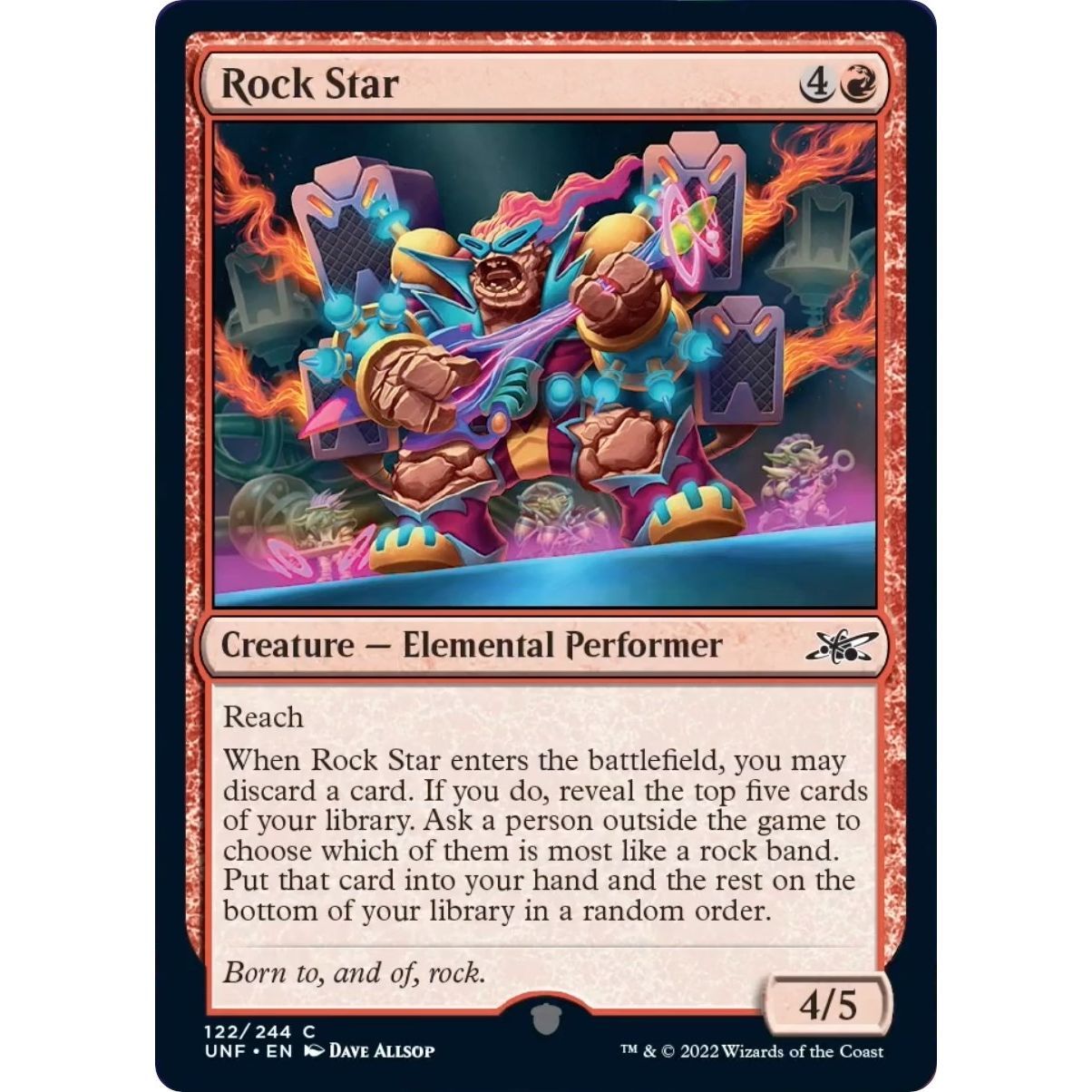 Image for Rock Star (122) (UNF) - Magic: The Gathering