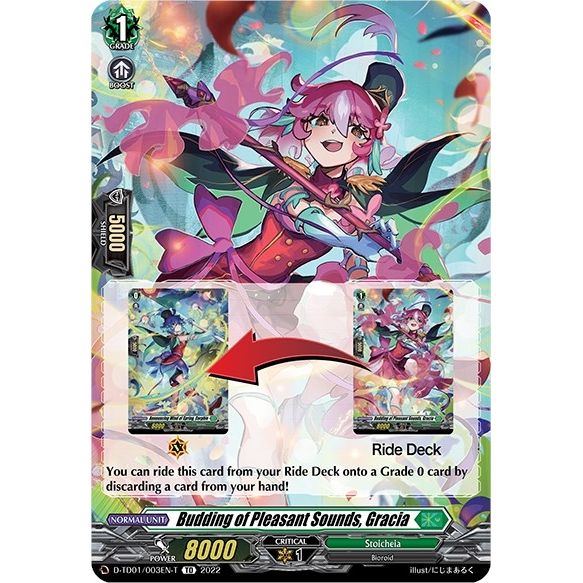 Image for Budding of Pleasant Sounds, Gracia (Tutorial Card) (D-TD01/003EN-T) (D-TD01) - Cardfight Vanguard