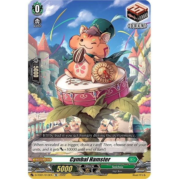 Image for Cymbal Hamster (D-TD01/013EN) (D-TD01) - Cardfight Vanguard