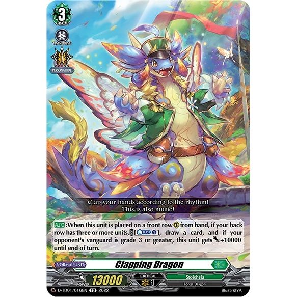 Image for Clapping Dragon (D-TD01/016EN) (D-TD01) - Cardfight Vanguard