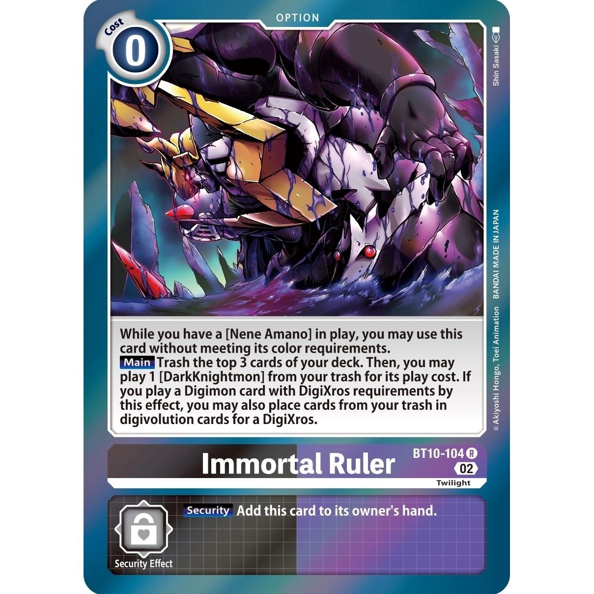Image for Immortal Ruler (BT10-104 R) (BT10) - Digimon Card Game