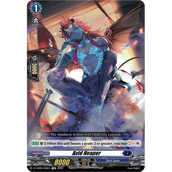 Image for Avid Heaper (D-TD02/008EN) (D-TD02) - Cardfight Vanguard