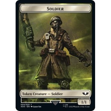 Image for Soldier (004) // Vanguard Suppressor Double-Sided Token (4 // 10) (40K) - Magic: The Gathering