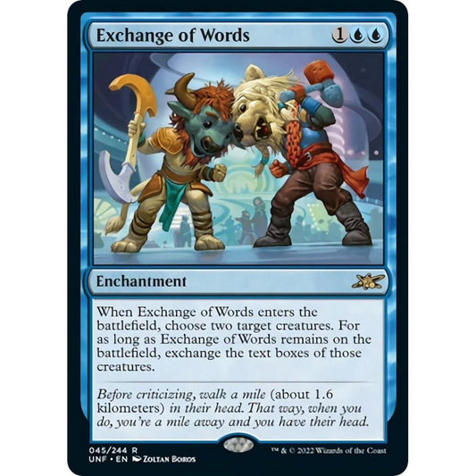 Image for Exchange of Words (45) (UNF) - Magic: The Gathering