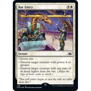 Image for Bar Entry (Galaxy Foil) (290) (UNF) - Magic: The Gathering