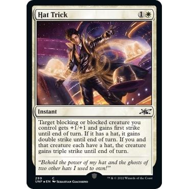 Image for Hat Trick (Galaxy Foil) (299) (UNF) - Magic: The Gathering
