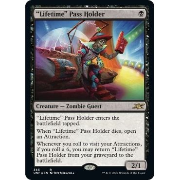 Image for "Lifetime" Pass Holder (Galaxy Foil) (365) (UNF) - Magic: The Gathering