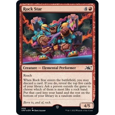 Image for Rock Star (Galaxy Foil) (408) (UNF) - Magic: The Gathering
