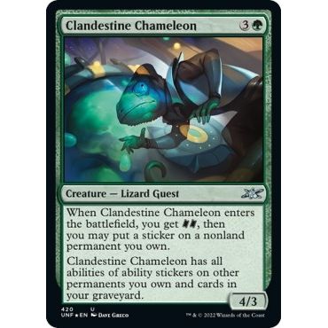 Image for Clandestine Chameleon (Galaxy Foil) (420) (UNF) - Magic: The Gathering
