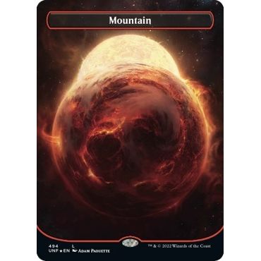 Image for Mountain (494) (Borderless) (Galaxy Foil) (494) (UNF) - Magic: The Gathering