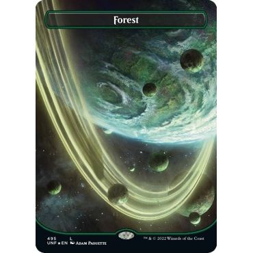 Image for Forest (495) (Borderless) (Galaxy Foil) (495) (UNF) - Magic: The Gathering