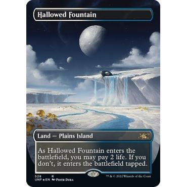 Image for Hallowed Fountain (Borderless) (Galaxy Foil) (528) (UNF) - Magic: The Gathering