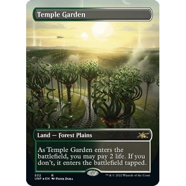Image for Temple Garden (Borderless) (Galaxy Foil) (532) (UNF) - Magic: The Gathering