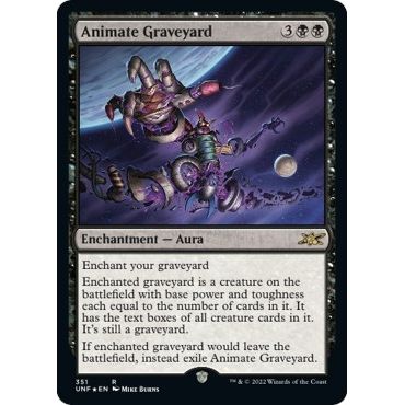Image for Animate Graveyard (Galaxy Foil) (351) (UNF) - Magic: The Gathering
