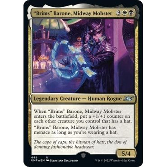 Image for "Brims" Barone, Midway Mobster (Galaxy Foil) (449) (UNF) - Magic: The Gathering