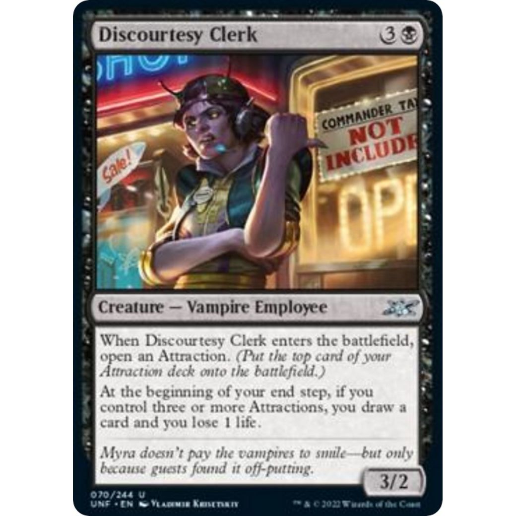 Image for Discourtesy Clerk (70) (UNF) - Magic: The Gathering