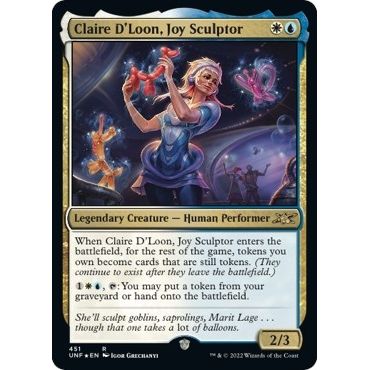 Image for Claire D'Loon, Joy Sculptor (Galaxy Foil) (451) (UNF) - Magic: The Gathering