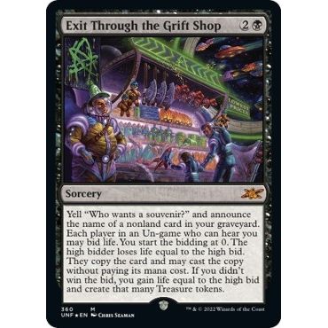 Image for Exit Through the Grift Shop (Galaxy Foil) (360) (UNF) - Magic: The Gathering
