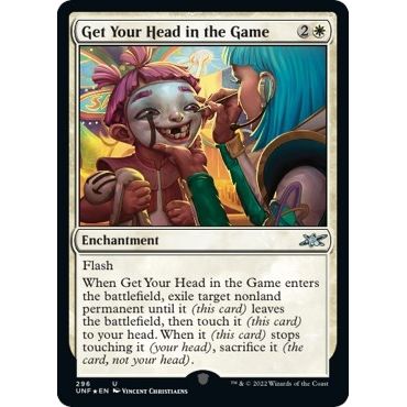 Image for Get Your Head in the Game (Galaxy Foil) (296) (UNF) - Magic: The Gathering