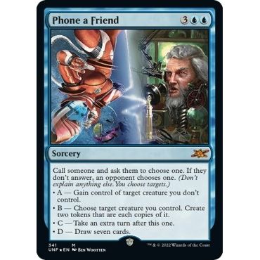 Image for Phone a Friend (Galaxy Foil) (341) (UNF) - Magic: The Gathering