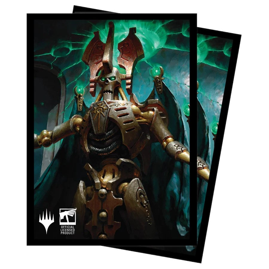 Image for Warhammer 40K Commander Szarekh, the Silent King Standard Deck Protector sleeves for Magic (100-pack) - Card Sleeves