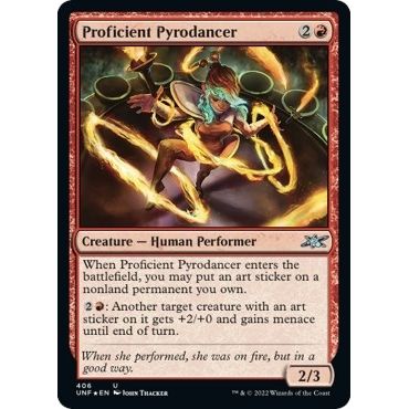 Image for Proficient Pyrodancer (Galaxy Foil) (406) (UNF) - Magic: The Gathering