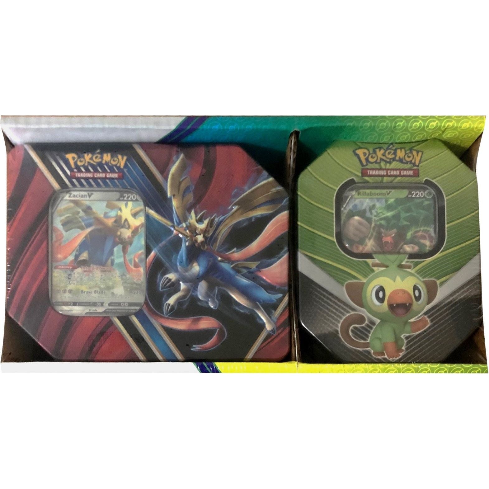 Image for Legends of Galar Tin + Galar Partners Tin 2-pack [Zacian V/Rillaboom V] (Retail Exclusive) - Pokemon