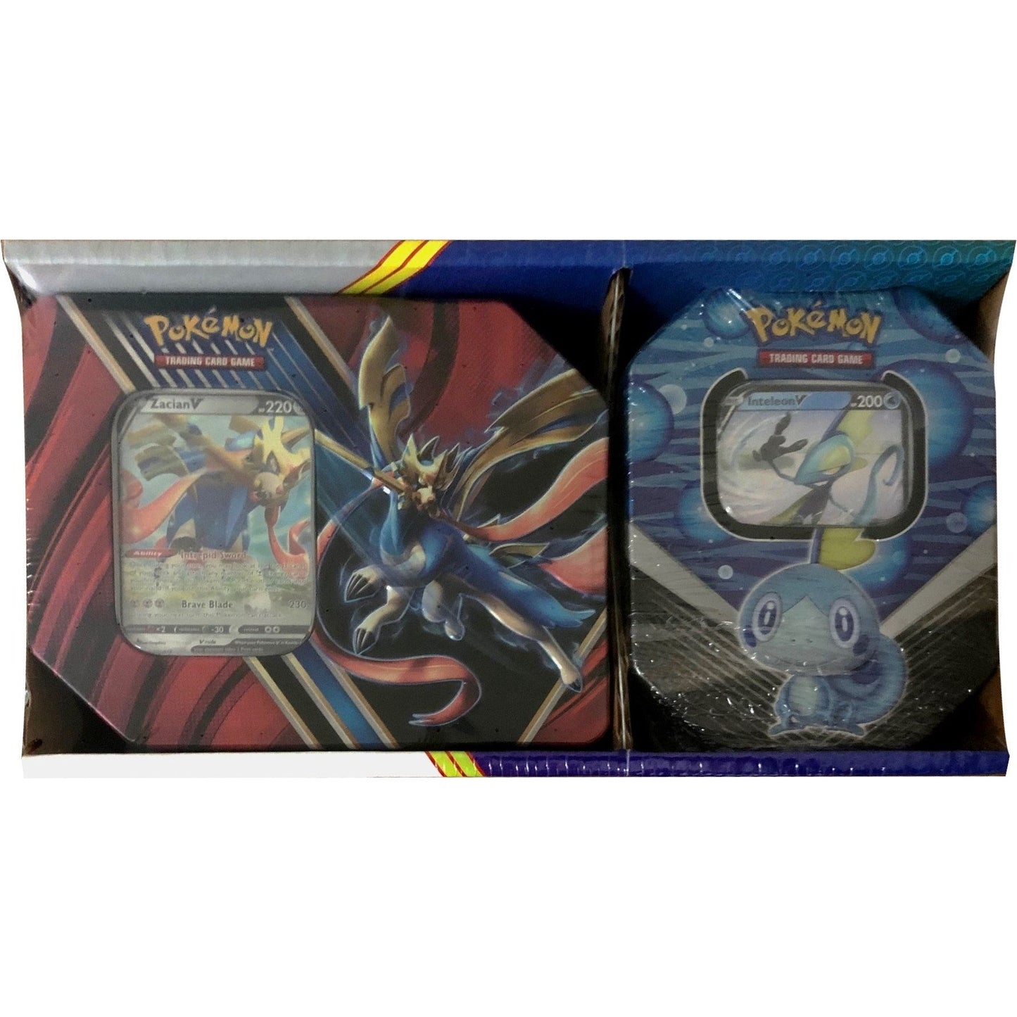 Image for Legends of Galar Tin + Galar Partners Tin 2-pack [Zacian V/Inteleon V] (Retail Exclusive) - Pokemon