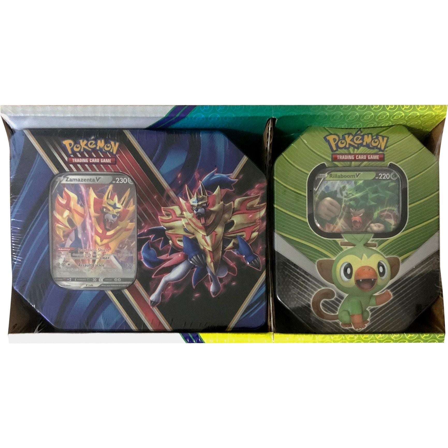 Image for Legends of Galar Tin + Galar Partners Tin 2-pack [Zamazenta V/Rillaboom V] (Retail Exclusive) - Pokemon