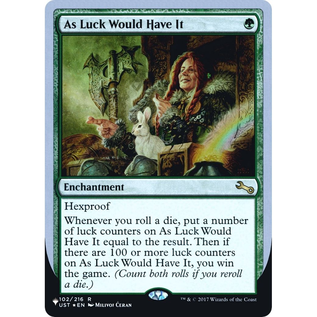 Image for As Luck Would Have It (102/216) (LIST) - Magic: The Gathering