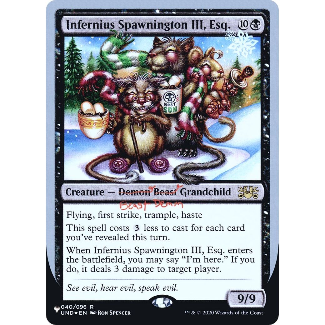 Image for Infernius Spawnington III, Esq. (040/096) (LIST) - Magic: The Gathering