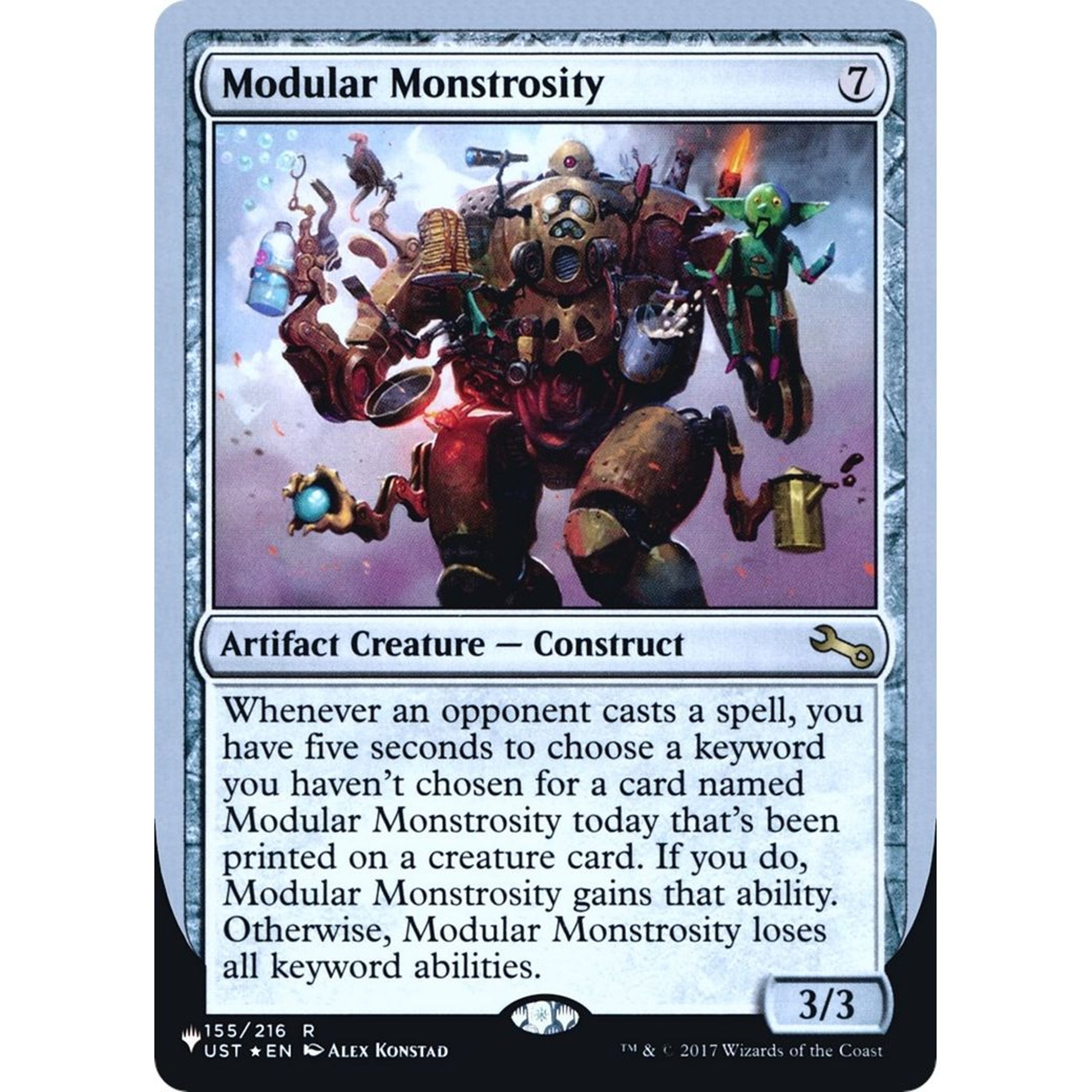 Image for Modular Monstrosity (155/216) (LIST) - Magic: The Gathering