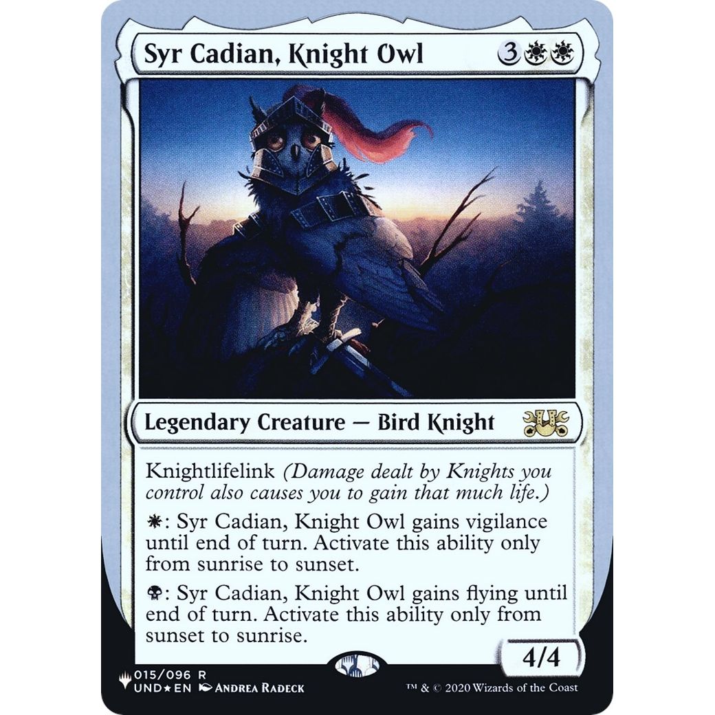Image for Syr Cadian, Knight Owl (015/096) (LIST) - Magic: The Gathering