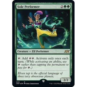 Image for Sole Performer (Galaxy Foil) (440) (UNF) - Magic: The Gathering