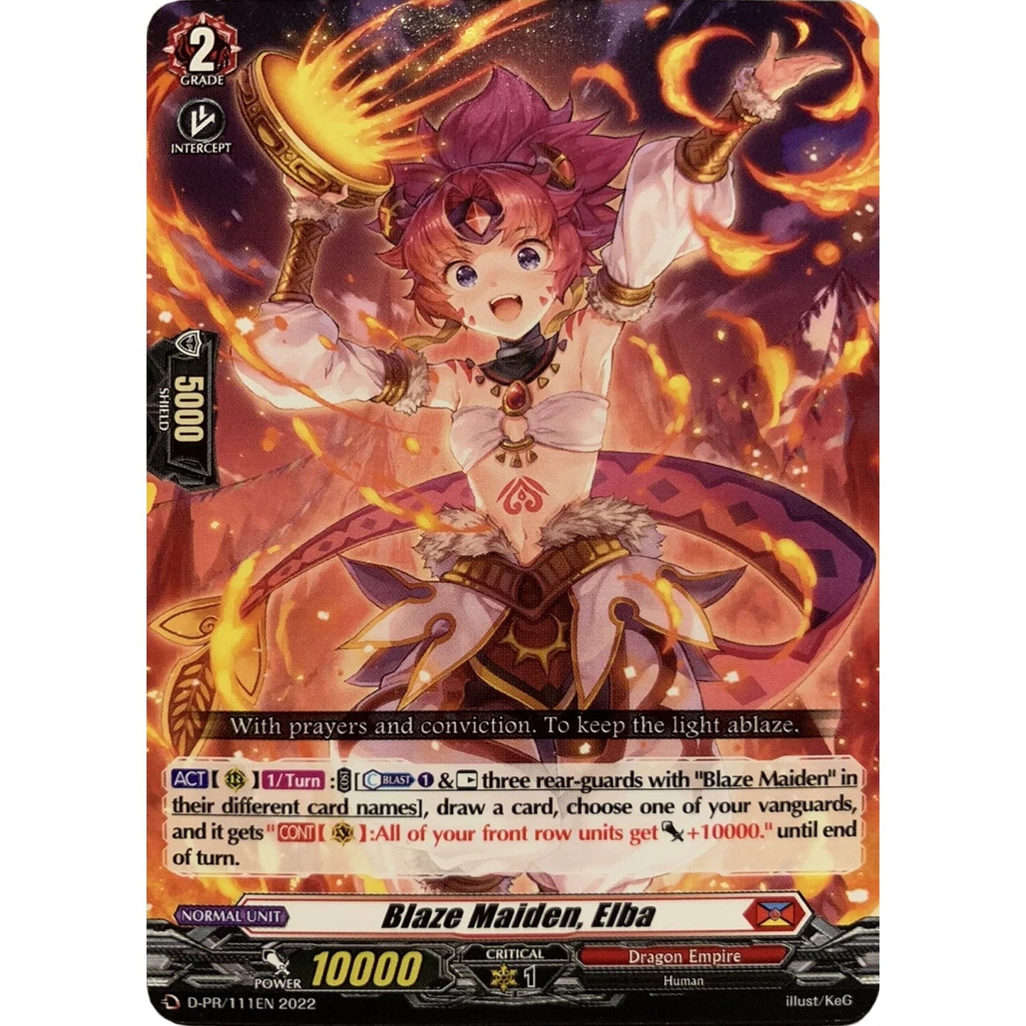 Image for Blaze Maiden, Elba (111) (D-PR/111EN) (D-PR) - Cardfight Vanguard