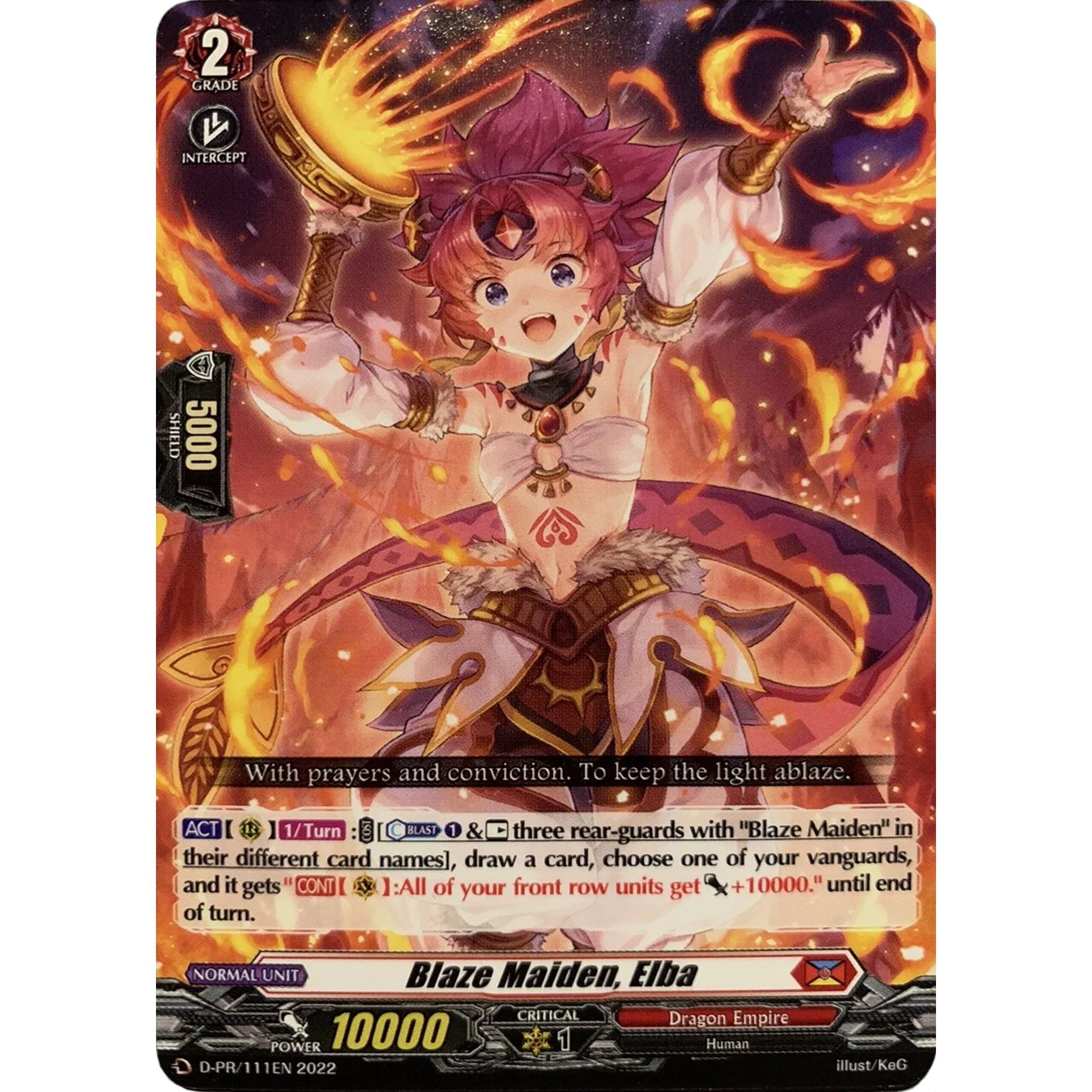 Image for Blaze Maiden, Elba (111) (D-PR/111EN) (D-PR) - Cardfight Vanguard