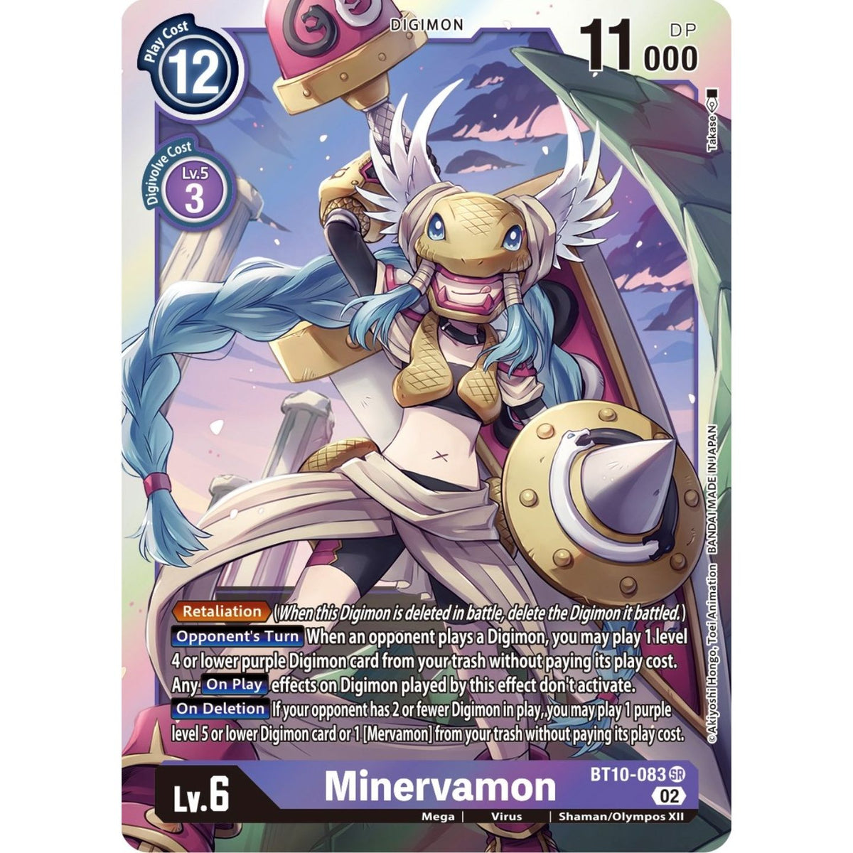 Image for Minervamon (BT10-083 SR) (BT10) - Digimon Card Game