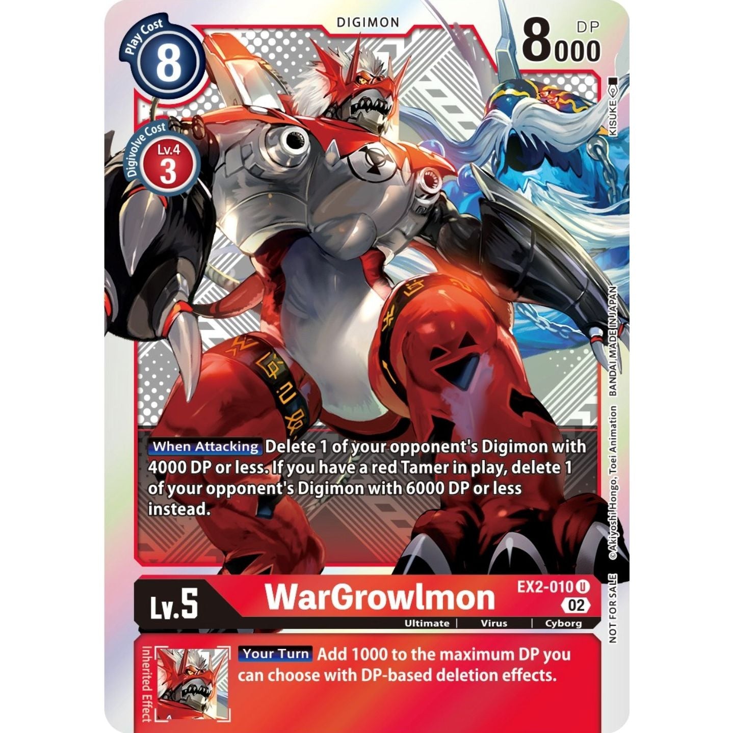 Image for WarGrowlmon (Xros Encounter Pre-Release) (EX2-010 U) (EX02) - Digimon Card Game