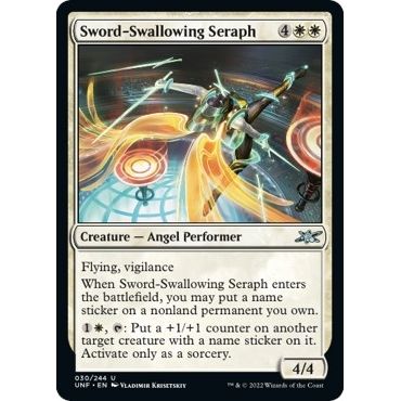 Image for Sword-Swallowing Seraph (30) (UNF) - Magic: The Gathering