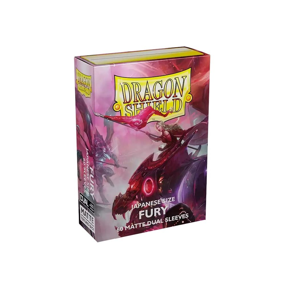 Image for Dragon Shield Dual Matte Japanese Sleeves - Fury (60-Pack) - Card Sleeves