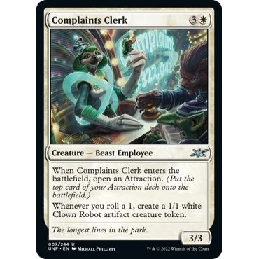 Image for Complaints Clerk (7) (UNF) - Magic: The Gathering