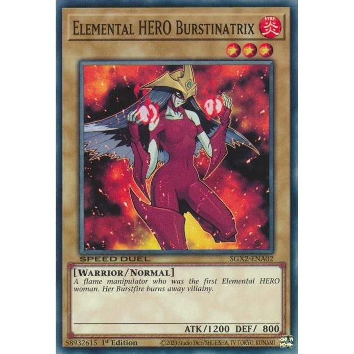 Image for Elemental HERO Burstinatrix (SGX2-ENA02) (SGX2) - YuGiOh