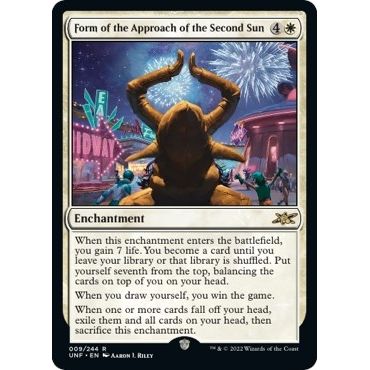 Image for Form of the Approach of the Second Sun (9) (UNF) - Magic: The Gathering