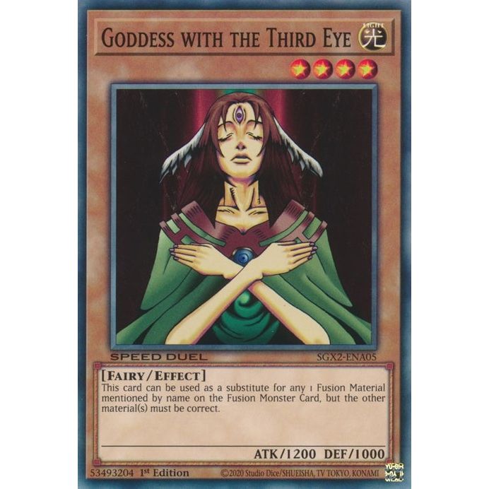 Image for Goddess with the Third Eye (SGX2-ENA05) (SGX2) - YuGiOh
