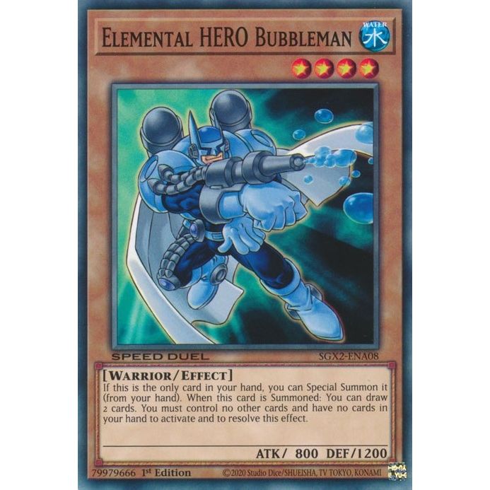 Image for Elemental HERO Bubbleman (SGX2-ENA08) (SGX2) - YuGiOh