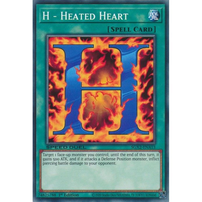 Image for H - Heated Heart (SGX2-ENA13) (SGX2) - YuGiOh