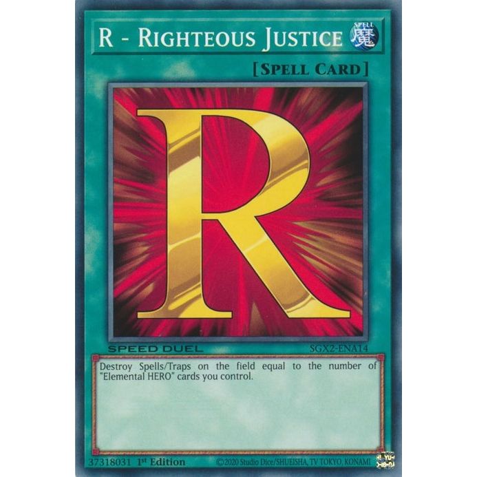 Image for R - Righteous Justice (SGX2-ENA14) (SGX2) - YuGiOh