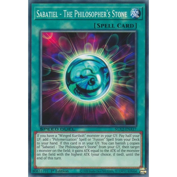 Image for Sabatiel - The Philosopher's Stone (SGX2-ENA17) (SGX2) - YuGiOh